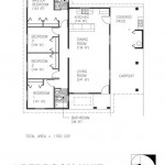 A blueprint showing the layout of a 4-bedroom 2-bathroom unit at Ironwood Homes in Dededo